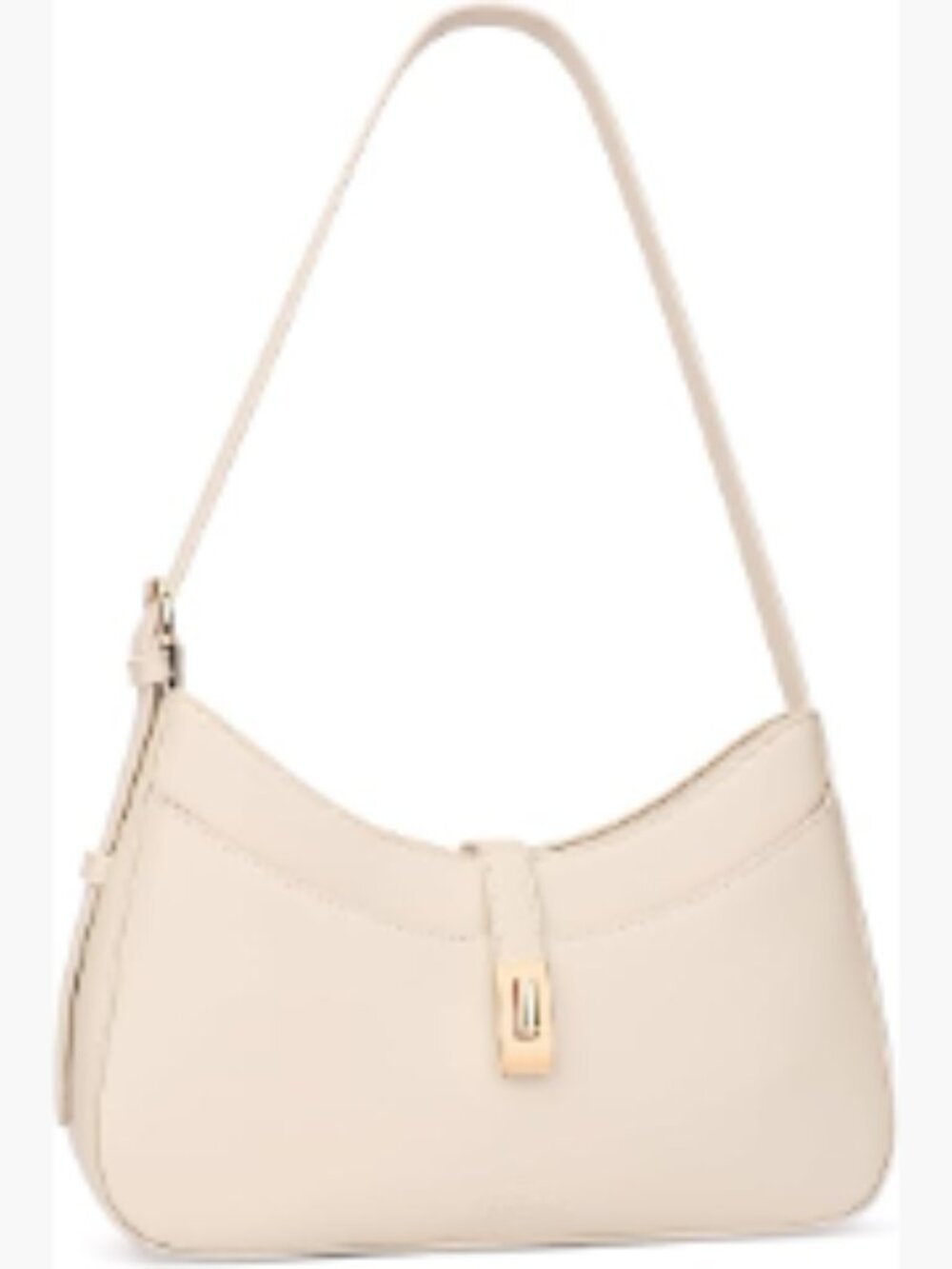 Crescent PU Leather Shoulder Bag Multi Pocket Retro Handbag